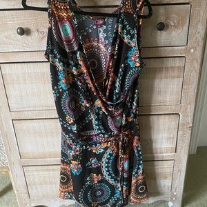 Chic Bohemian Black Mini Dress